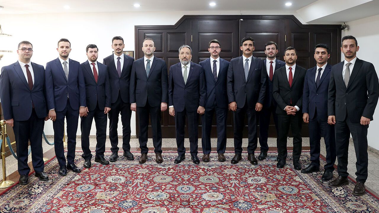 Başkan Arpaguş, göreve başlayan müfettiş yardımcılarını kabul etti