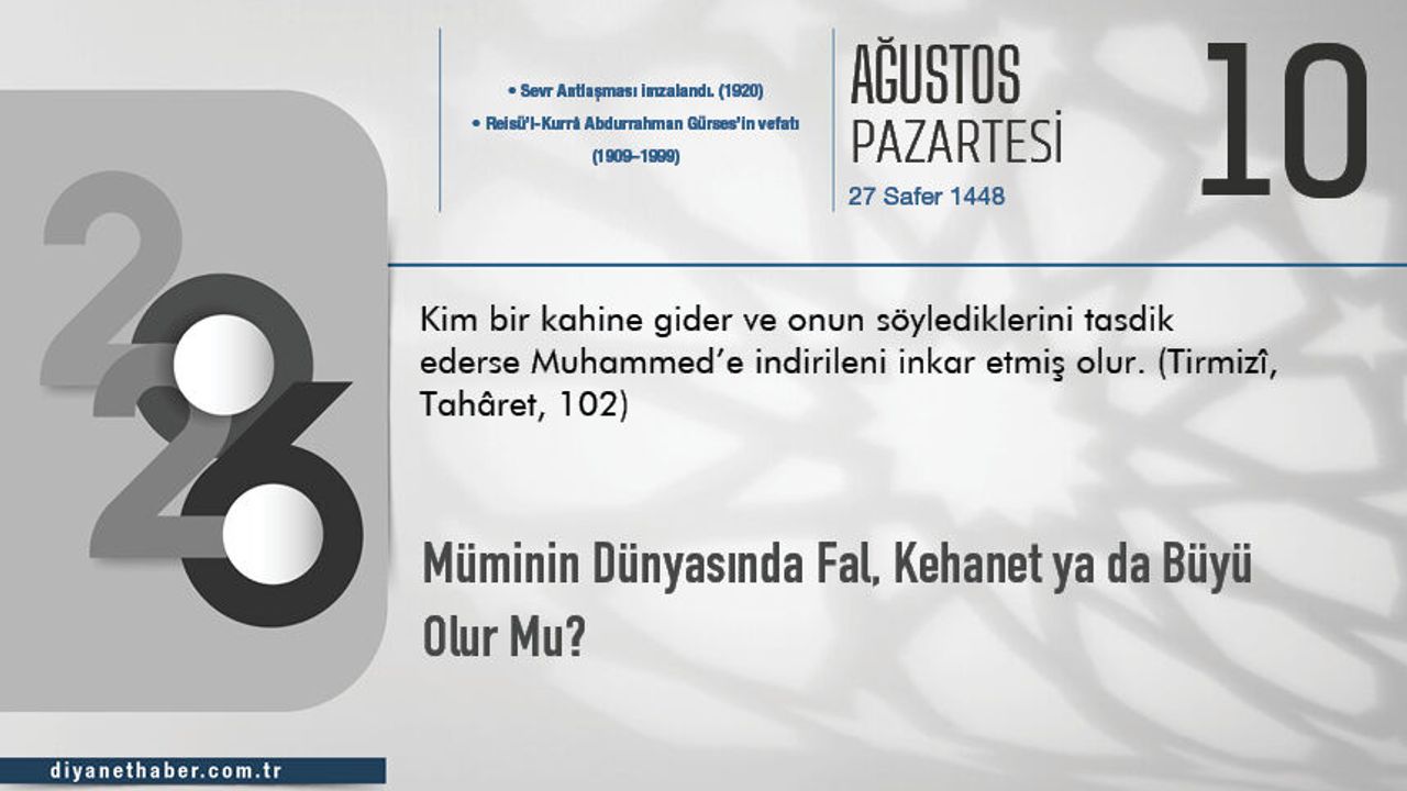Müminin Dünyasında Fal, Kehanet Ya Da Büyü Olur Mu?