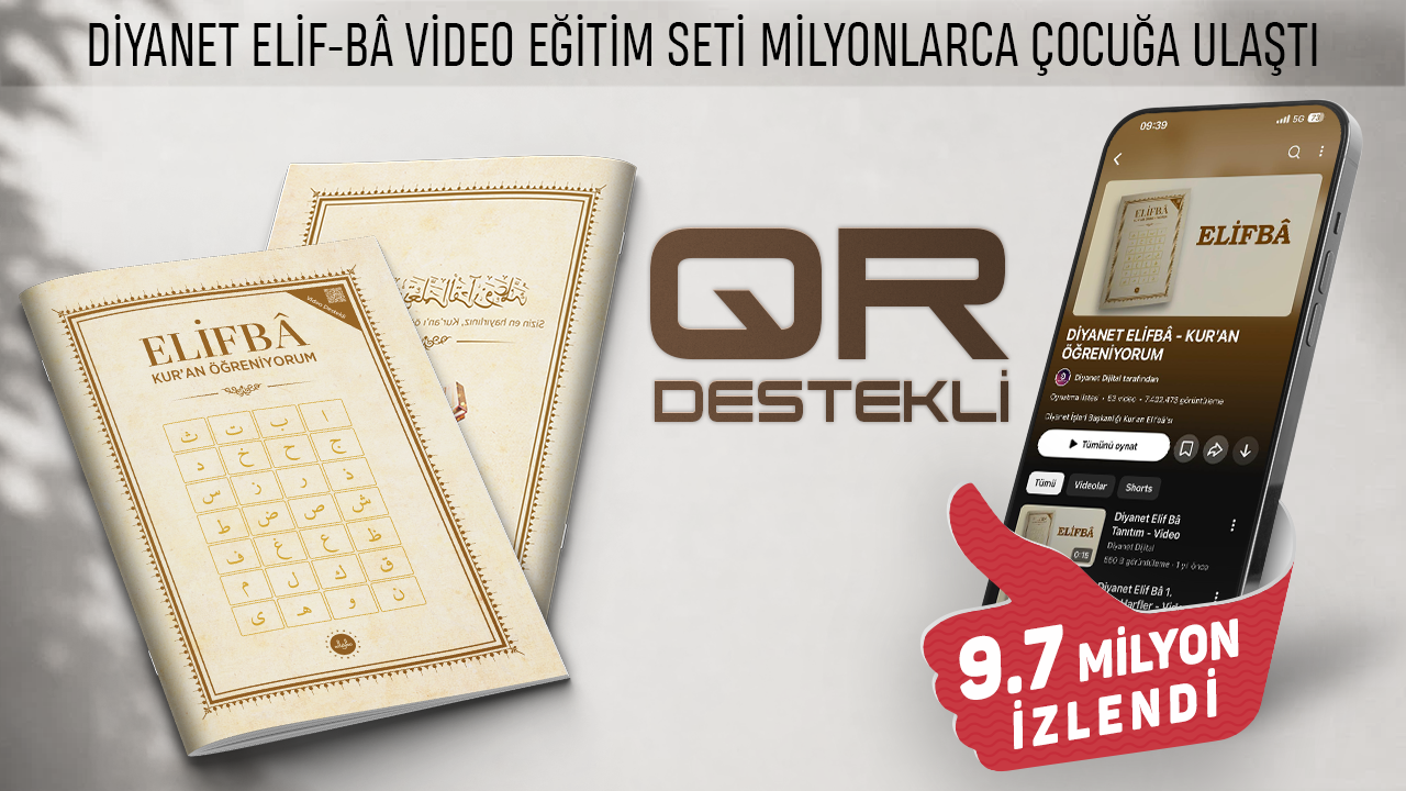 Diyanet Elif-Bâ Video Eğitim Seti milyonlarca çocuğa ulaştı