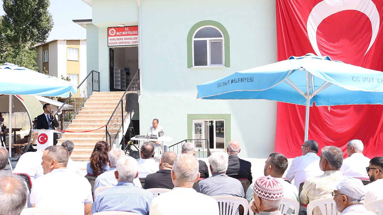 Mut Küçük Sertavul Camii törenle açıldı