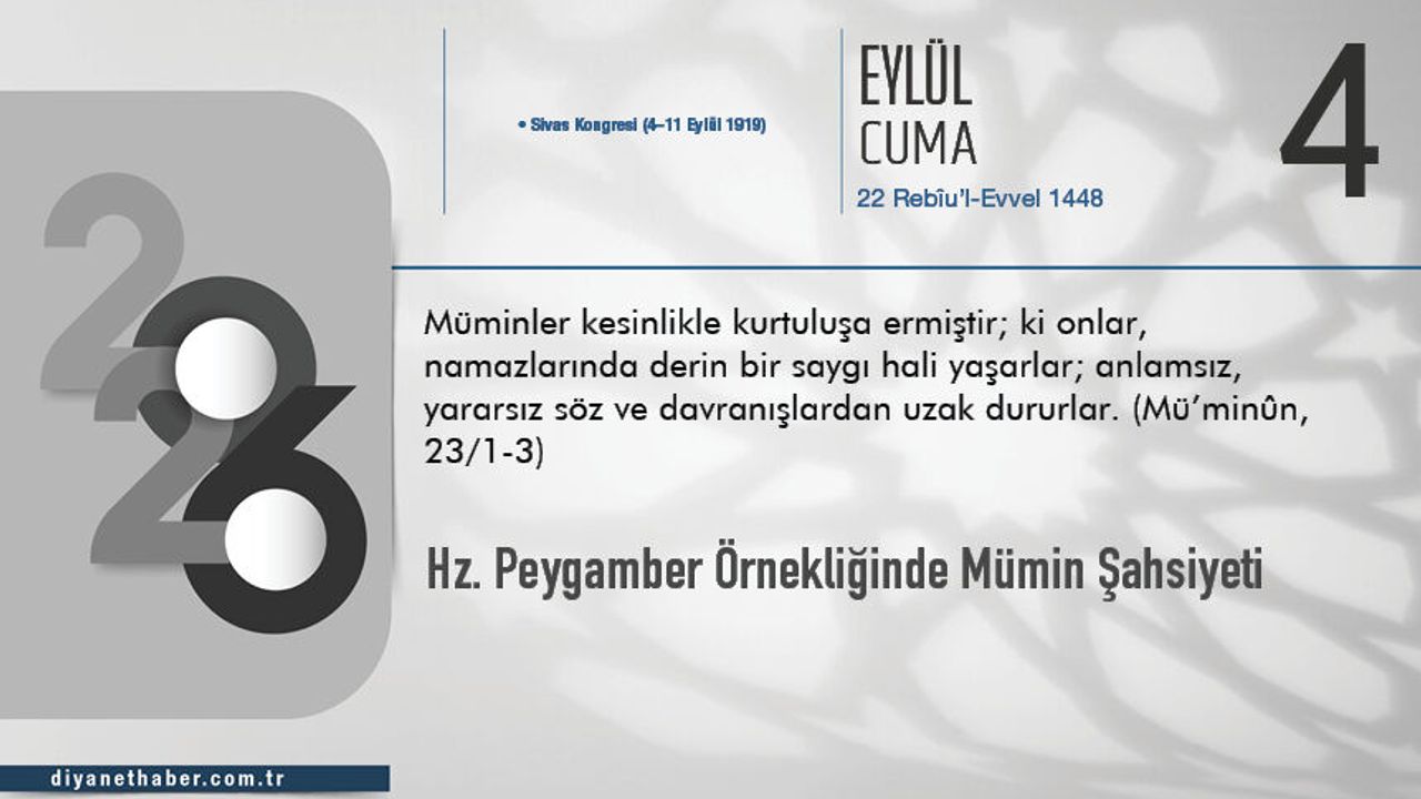 Hz. Peygamber Örnekliğinde Mümin Şahsiyeti