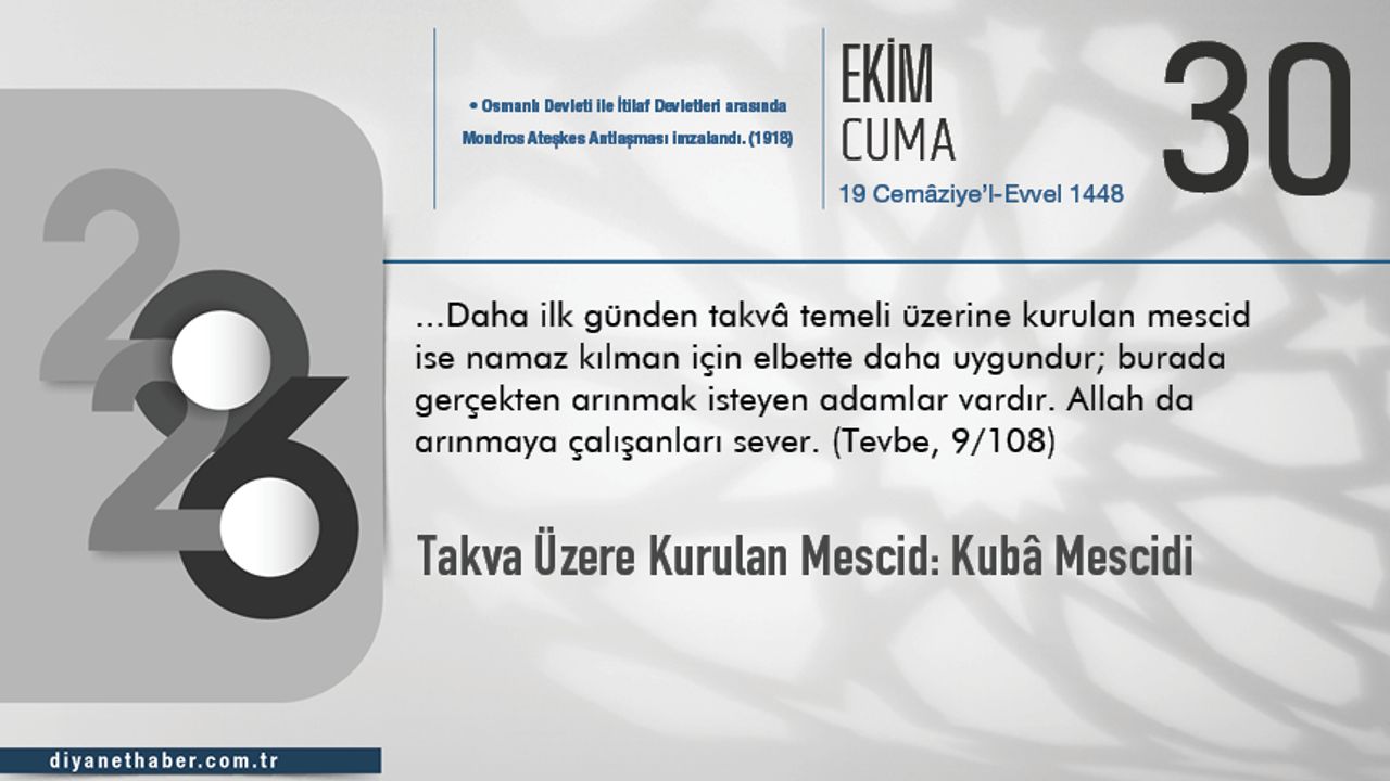 Takva Üzere Kurulan Mescid: Kubâ Mescidi